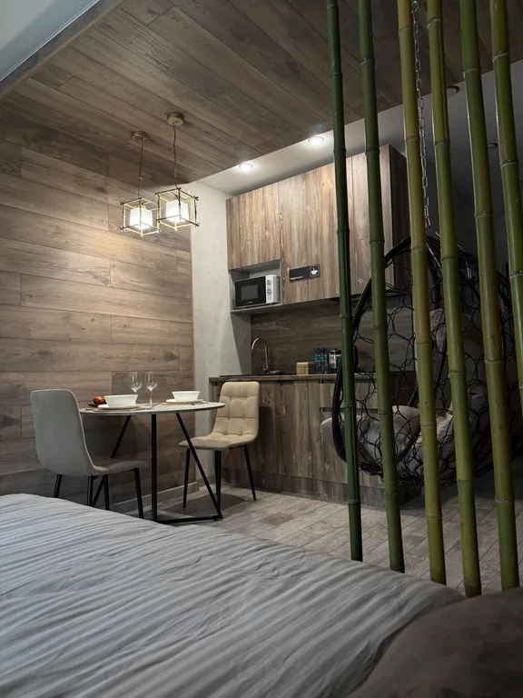 Студия однокомнатная в Автозаводском, 30 м², Тольятти — кухня, фото 3
