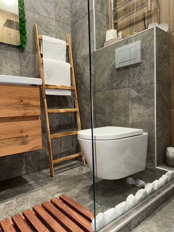 Студия однокомнатная в Автозаводском, 30 м², Тольятти — ванная комната, фото 2