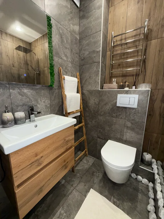 Студия однокомнатная в Автозаводском, 30 м², Тольятти — ванная комната, фото 3