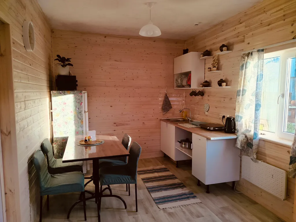 Дом 6-местный на улице Колхозной, 56 м², Павловка — кухня