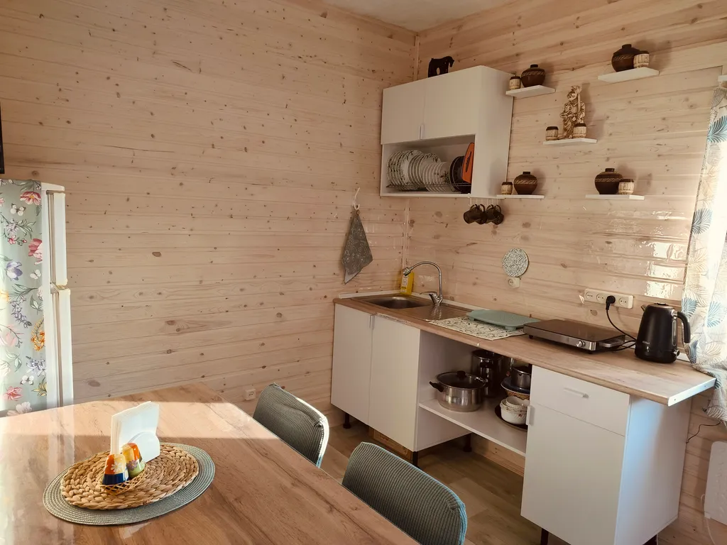 Дом 6-местный на улице Колхозной, 56 м², Павловка — кухня, фото 4