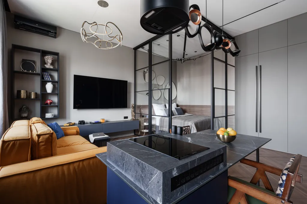 Квартира однокомнатная в Советском, 55 м², Красноярск — кухня, фото 4