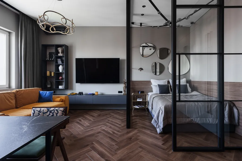 Квартира однокомнатная в Советском, 55 м², Красноярск — спальня, фото 2