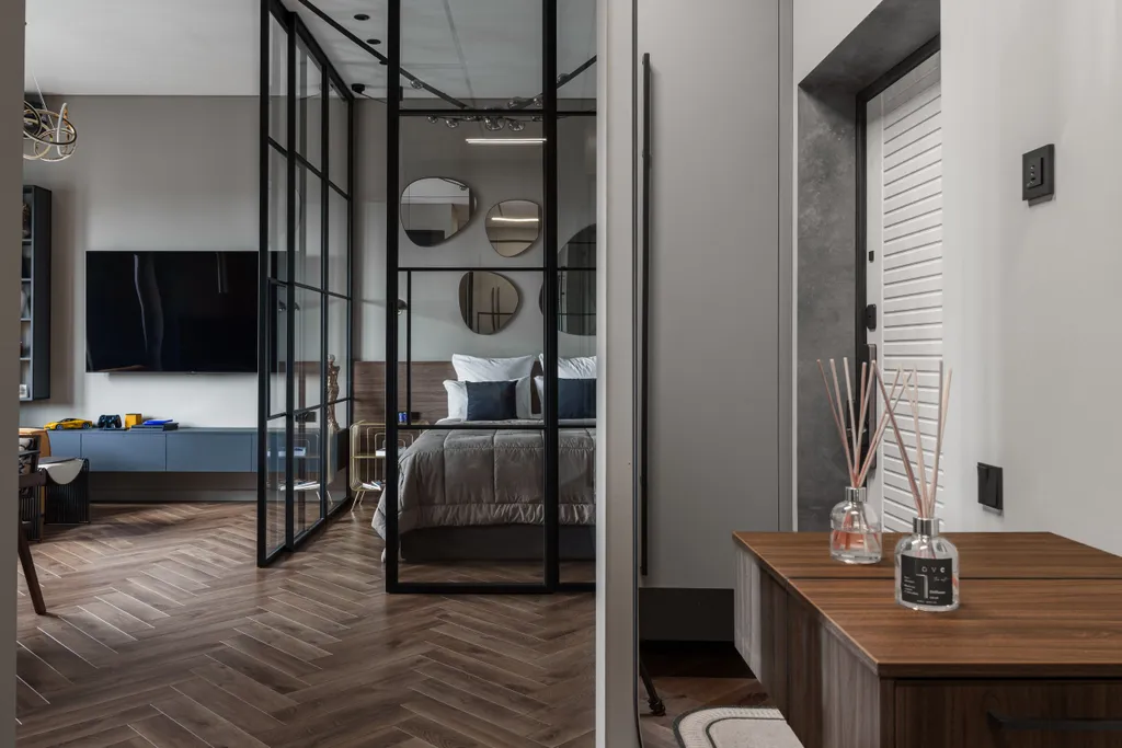 Квартира однокомнатная в Советском, 55 м², Красноярск — спальня, фото 8