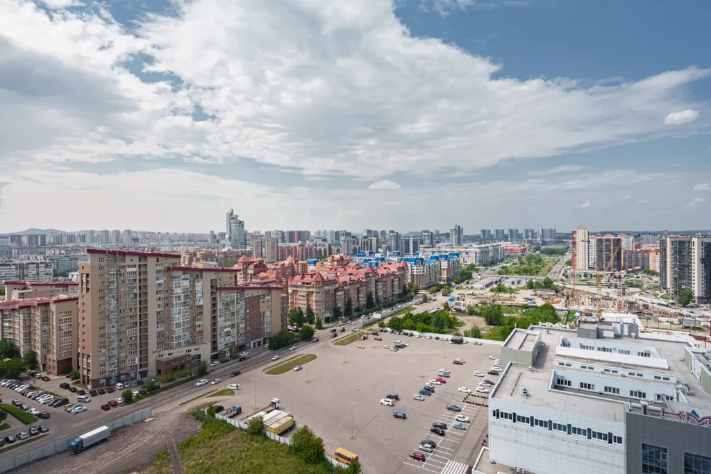 Квартира однокомнатная в Советском, 55 м², Красноярск — вид из окна, фото 2