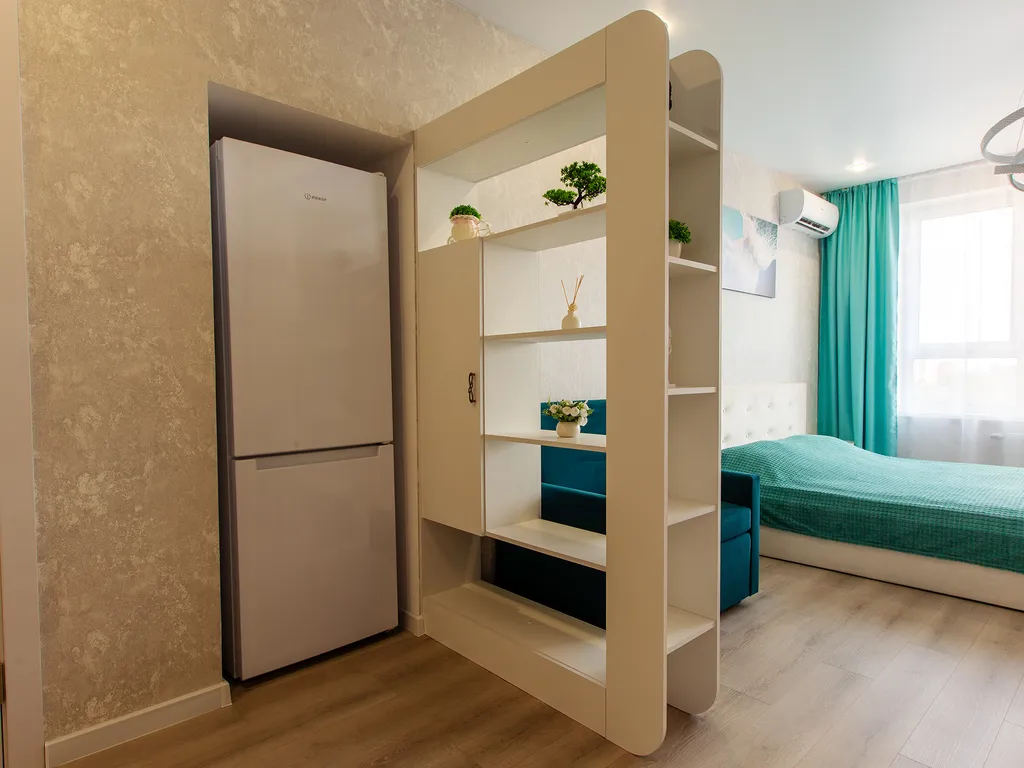 Студия однокомнатная в Советском, 31 м², Нижний Новгород — спальня, фото 4