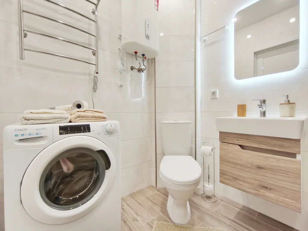 Квартира однокомнатная в Железнодорожном, 32 м², Самара — ванная комната, фото 4
