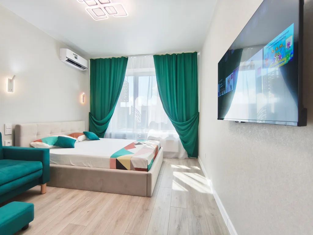 Квартира однокомнатная в Железнодорожном, 32 м², Самара — спальня, фото 2