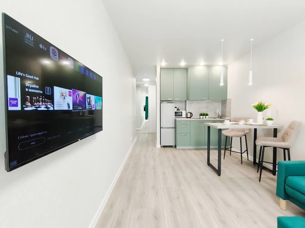 Квартира однокомнатная в Железнодорожном, 32 м², Самара — кухня