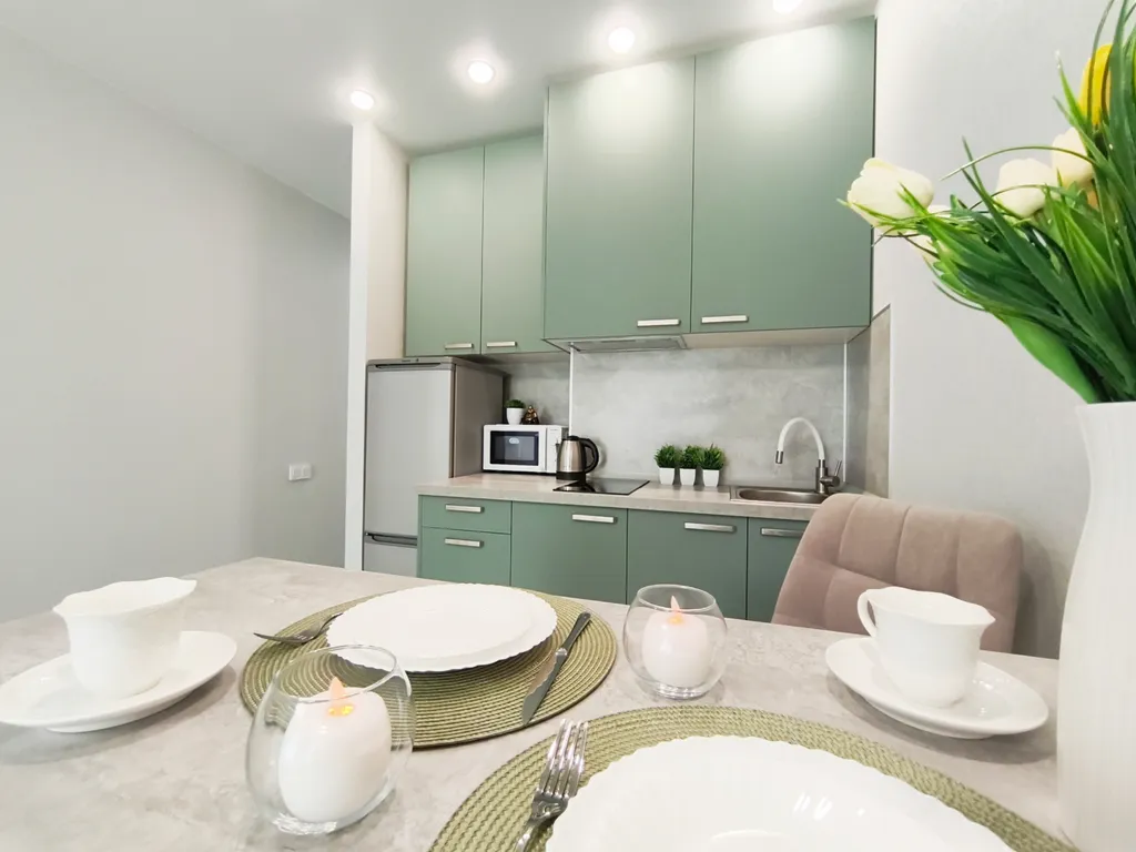 Квартира однокомнатная в Железнодорожном, 32 м², Самара — кухня, фото 3