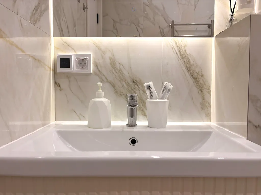 Квартира однокомнатная в Ново-Савиновском, 30 м², Казань — ванная комната, фото 2