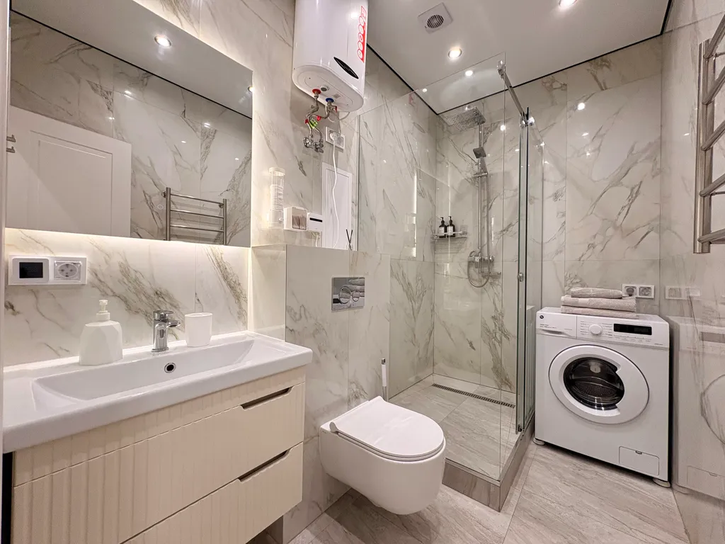 Квартира однокомнатная в Ново-Савиновском, 30 м², Казань — ванная комната