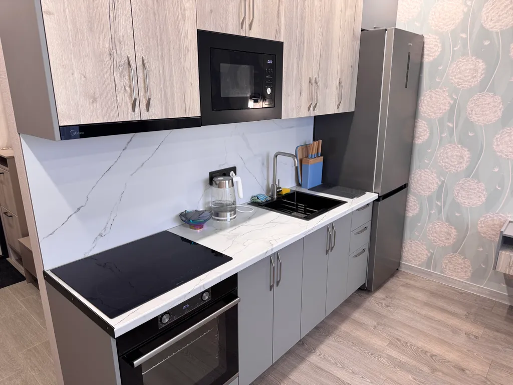Студия однокомнатная на улице Ткачёва, 27 м², Ростов-на-Дону — кухня, фото 4