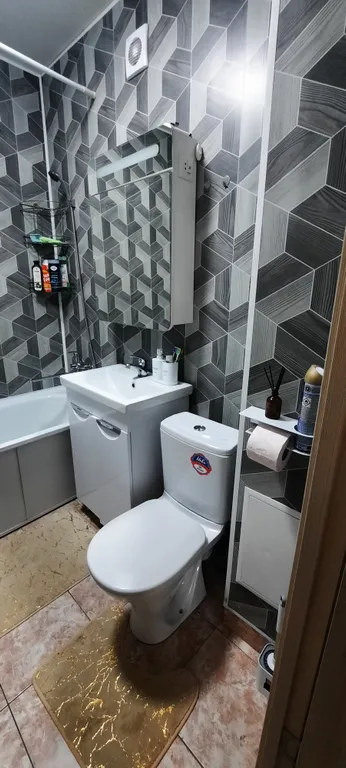 Квартира однокомнатная на проспекте Николаевском, 37 м², Придорожный — ванная комната