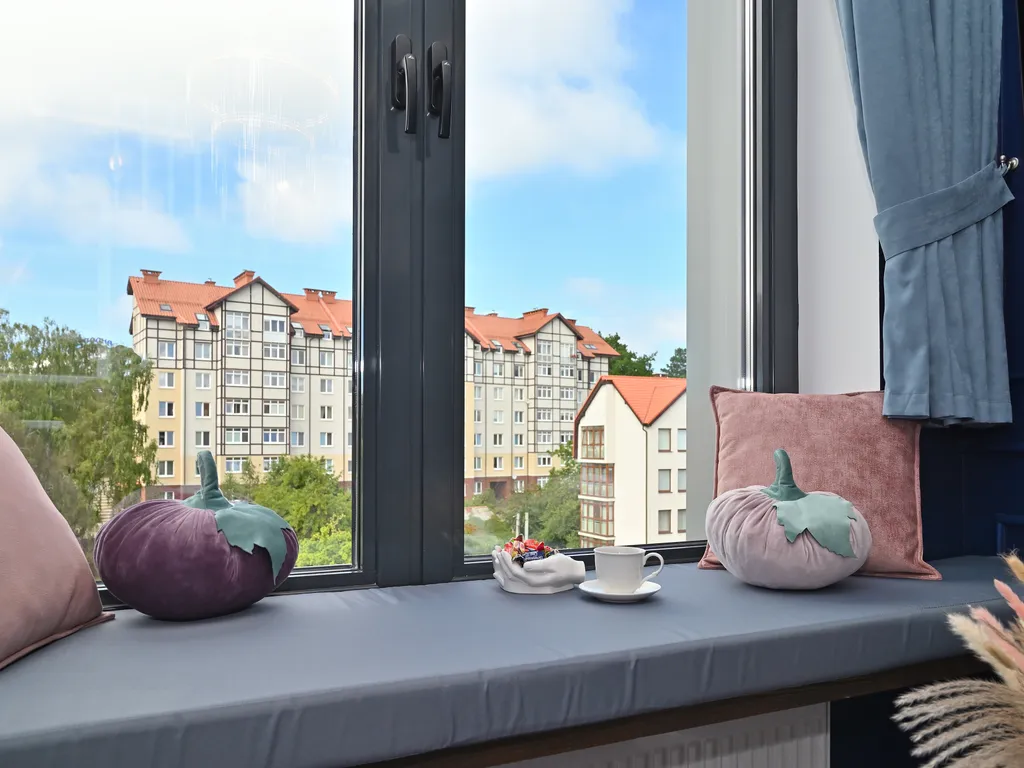 Студия однокомнатная на проезде Майском, 24 м², Светлогорск — вид из окна, фото 4