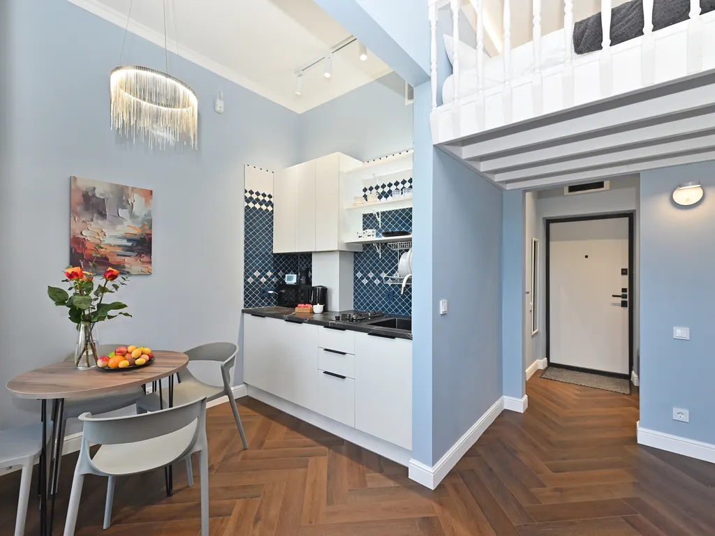 Студия однокомнатная на проезде Майском, 24 м², Светлогорск — кухня, фото 6
