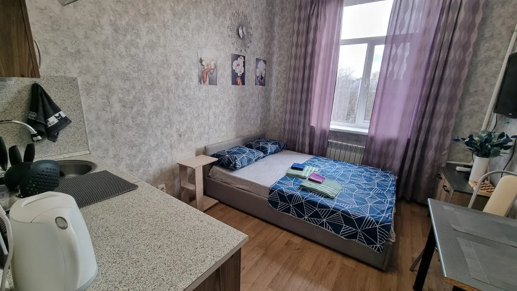Студия однокомнатная у Окружной, в Марфино, 18 м², Москва — спальня, фото 2