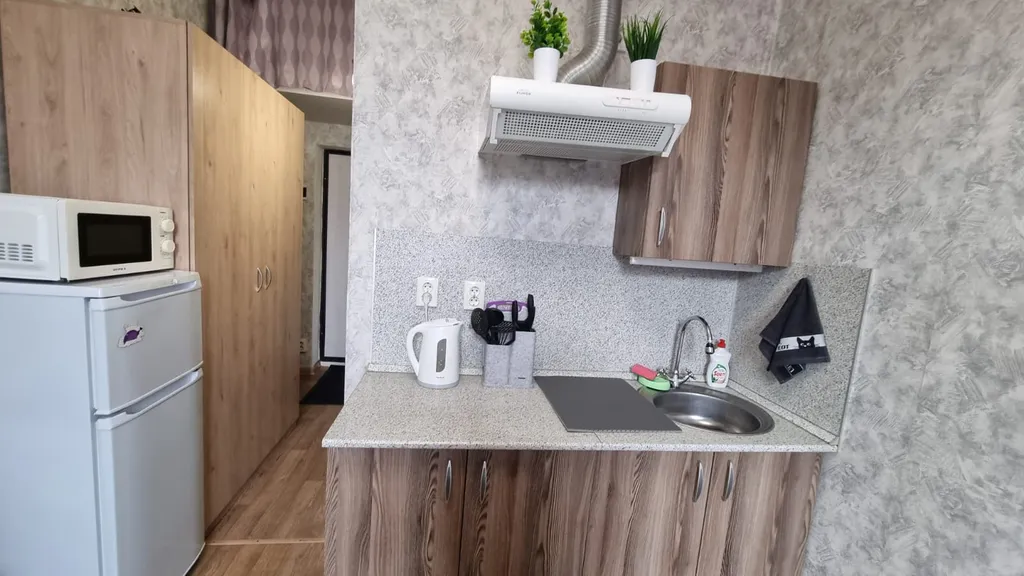 Студия однокомнатная у Окружной, в Марфино, 18 м², Москва — кухня, фото 4