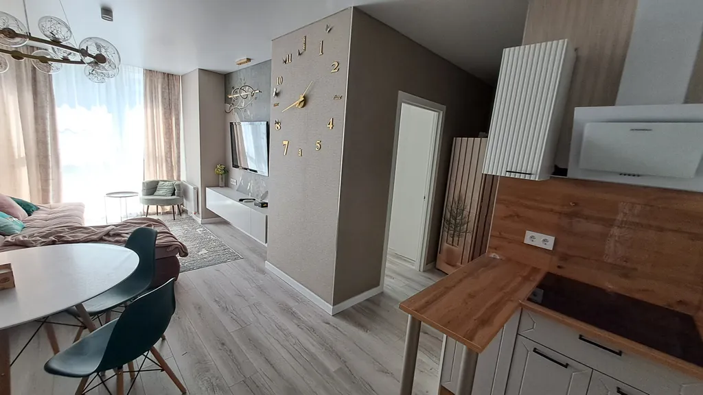 Квартира однокомнатная на улице Привокзальной, 42 м², Ростов-на-Дону — кухня, фото 5