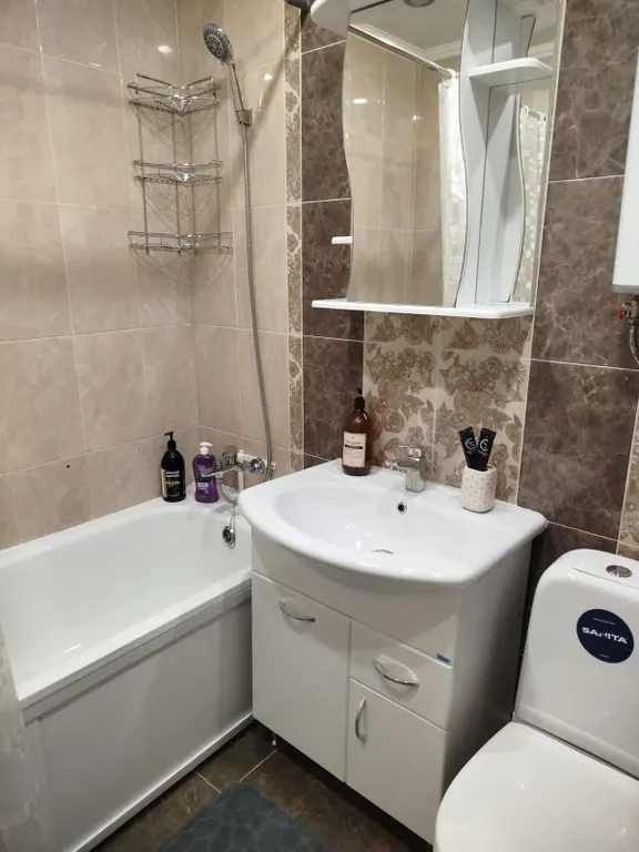 Квартира однокомнатная в Кировском, 38 м², Саратов — ванная комната