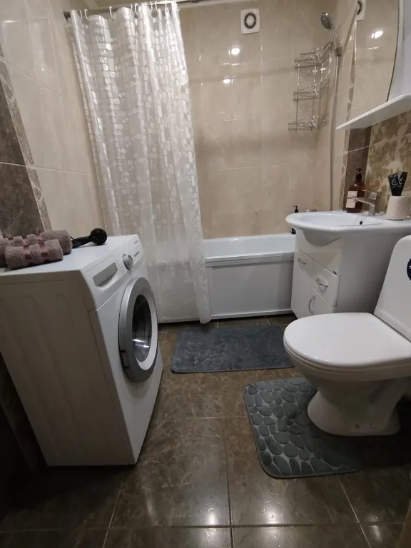 Квартира однокомнатная в Кировском, 38 м², Саратов — ванная комната, фото 3
