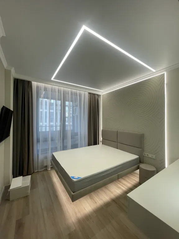 Студия двухкомнатная в Ново-Савиновском, 47 м², Казань — спальня, фото 7