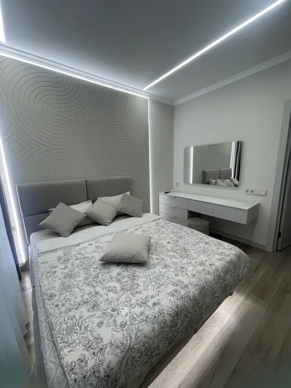 Студия двухкомнатная в Ново-Савиновском, 47 м², Казань — спальня, фото 9
