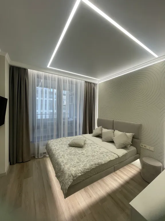 Студия двухкомнатная в Ново-Савиновском, 47 м², Казань — спальня, фото 2