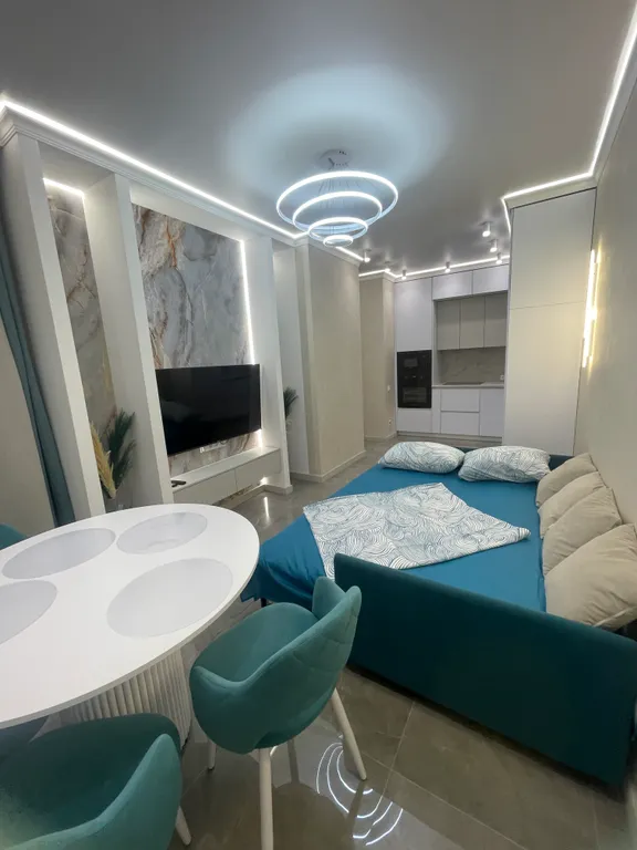 Студия двухкомнатная в Ново-Савиновском, 47 м², Казань — спальня, фото 3
