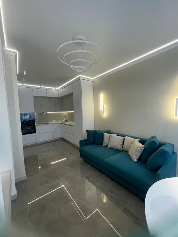 Студия двухкомнатная в Ново-Савиновском, 47 м², Казань — спальня, фото 4