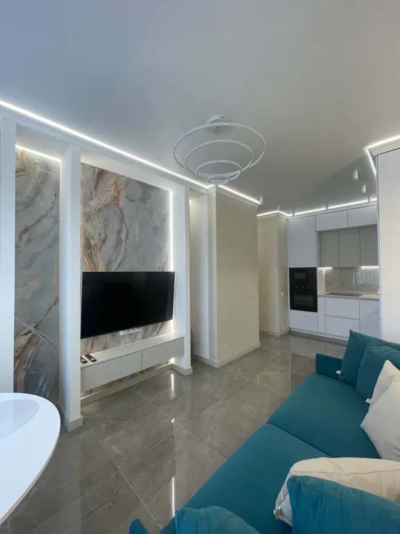 Студия двухкомнатная в Ново-Савиновском, 47 м², Казань — спальня, фото 5