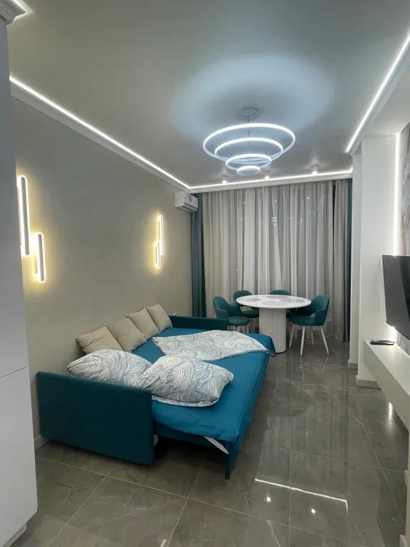 Студия двухкомнатная в Ново-Савиновском, 47 м², Казань — спальня, фото 6