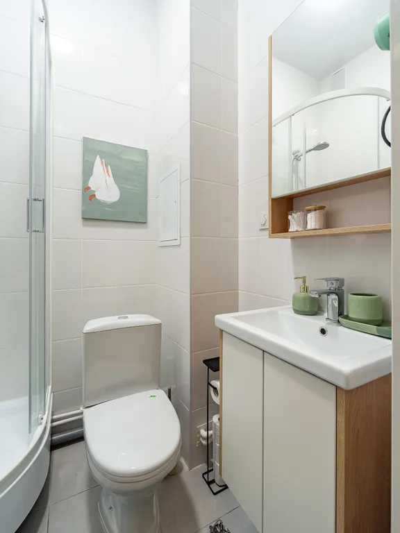 Студия однокомнатная в Колпинском, 26 м², Колпино — ванная комната