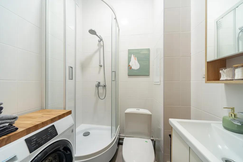 Студия однокомнатная в Колпинском, 26 м², Колпино — ванная комната, фото 2