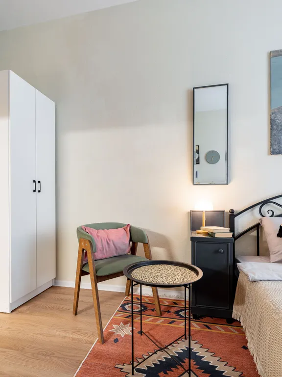 Студия однокомнатная в Колпинском, 26 м², Колпино — спальня, фото 6