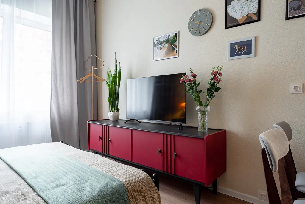 Студия однокомнатная в Колпинском, 26 м², Колпино — спальня, фото 7