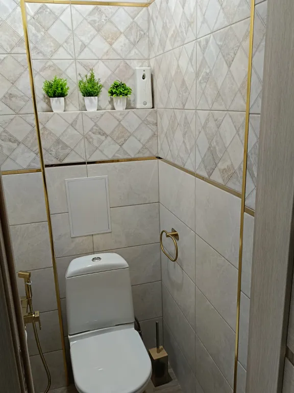 Квартира двухкомнатная в хуторе Лесном, 49 м², Каменск-Шахтинский — ванная комната