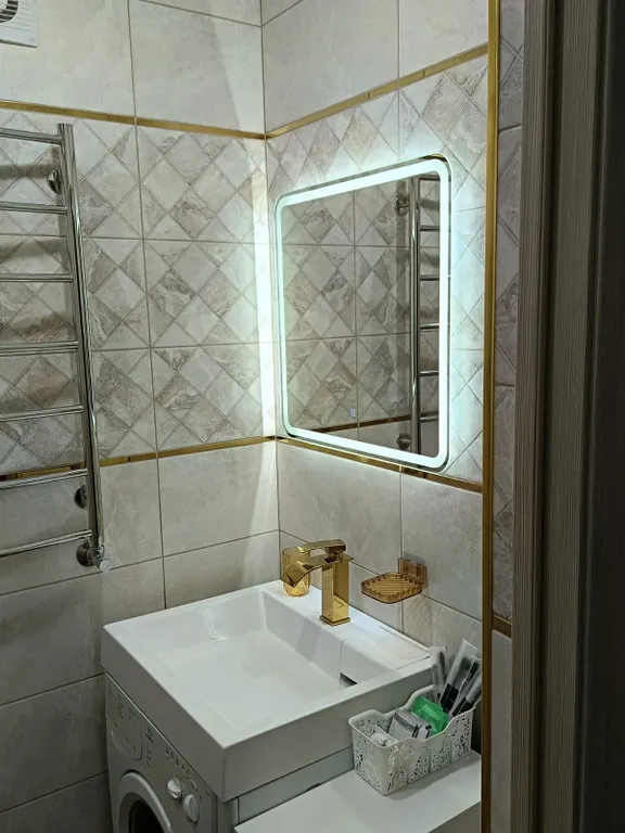 Квартира двухкомнатная в хуторе Лесном, 49 м², Каменск-Шахтинский — ванная комната, фото 6