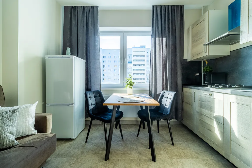 Квартира однокомнатная в Нижегородском, 45 м², Нижний Новгород — кухня, фото 8