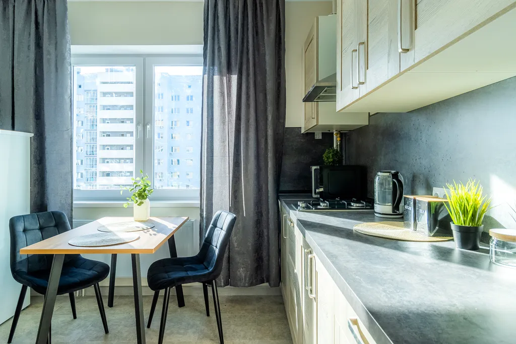 Квартира однокомнатная в Нижегородском, 45 м², Нижний Новгород — кухня, фото 9