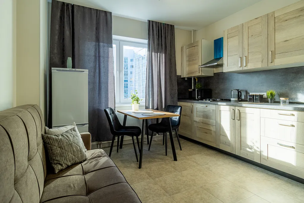 Квартира однокомнатная в Нижегородском, 45 м², Нижний Новгород — кухня