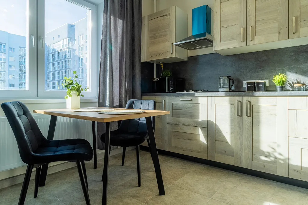 Квартира однокомнатная в Нижегородском, 45 м², Нижний Новгород — кухня, фото 3