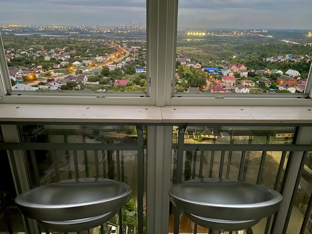 Квартира однокомнатная в Октябрьском, 50 м², Липецк — вид из окна, фото 2