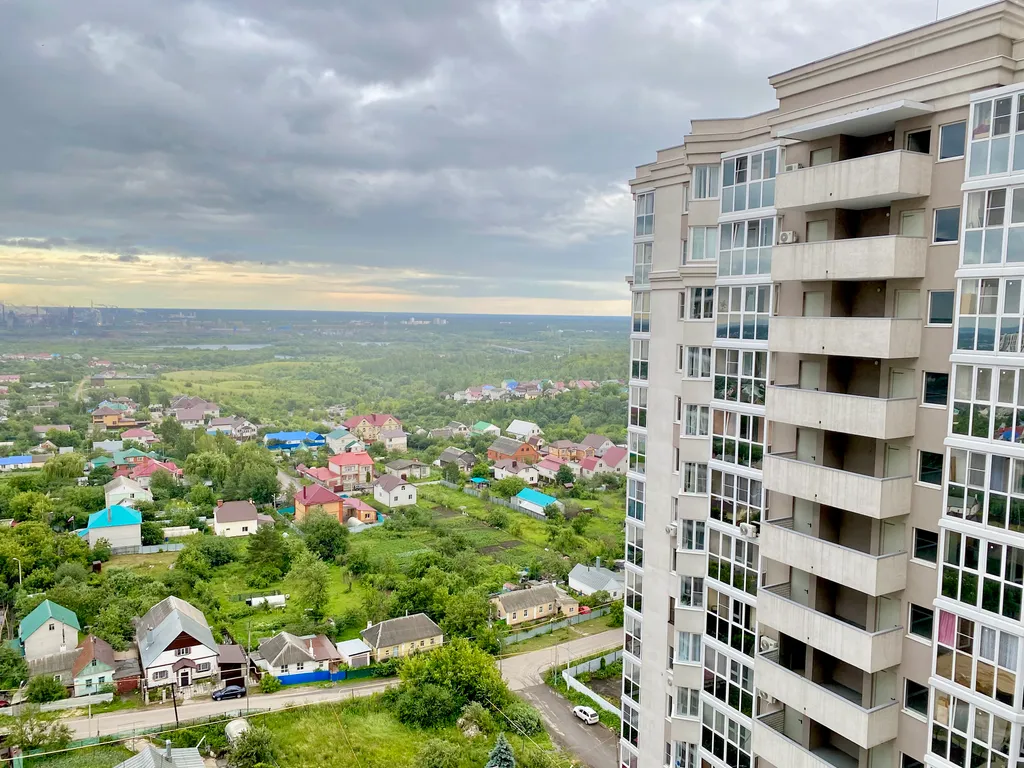Квартира однокомнатная в Октябрьском, 50 м², Липецк — вид из окна, фото 3