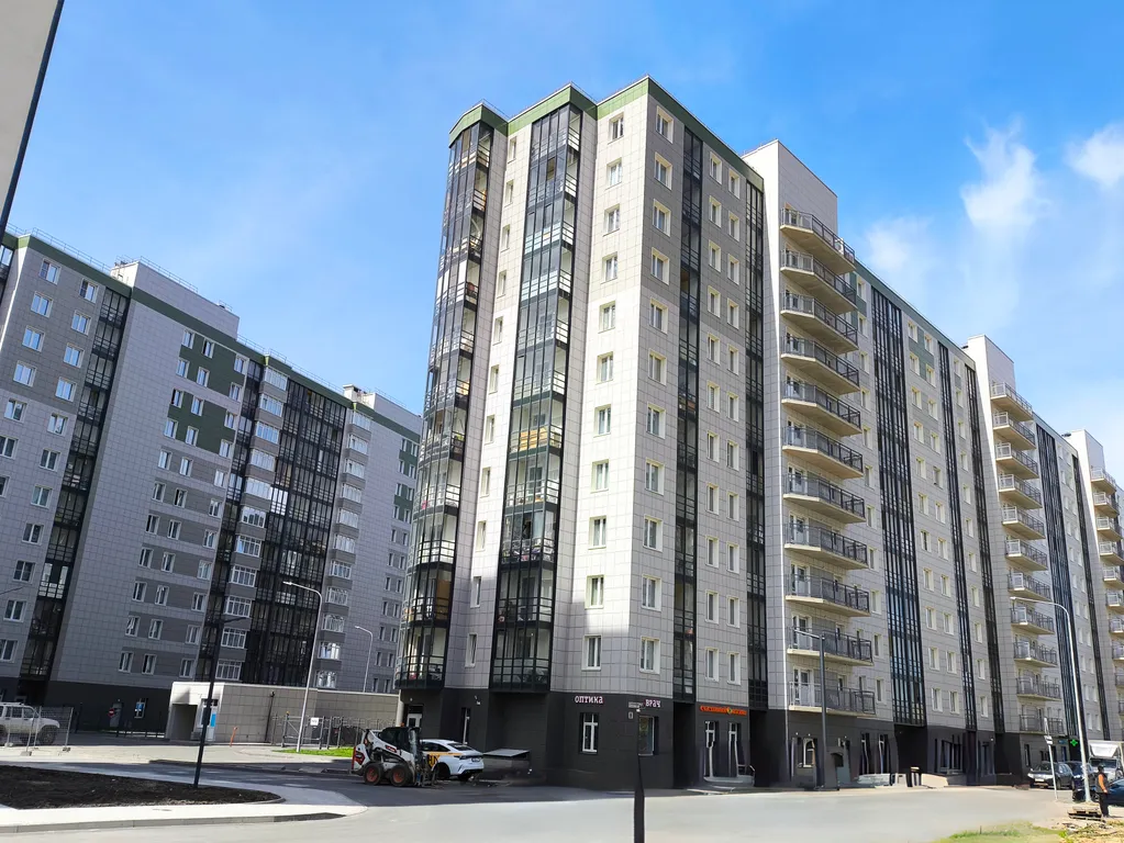 Студия однокомнатная в Пушкинском, 25 м², Шушары — двор, фото 3