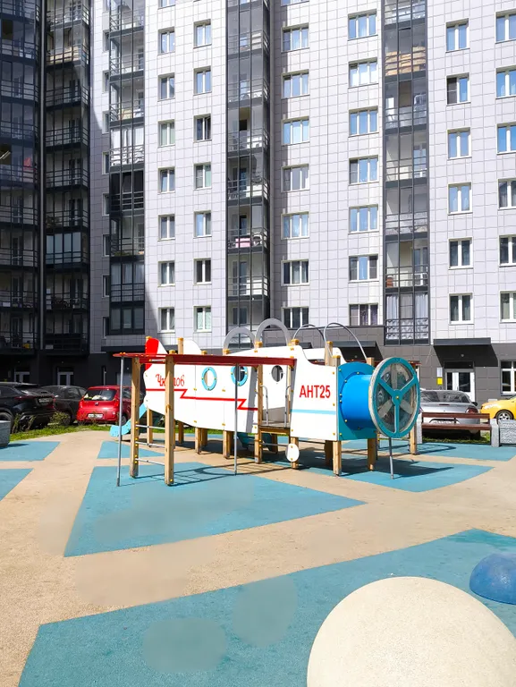 Студия однокомнатная в Пушкинском, 25 м², Шушары — двор, фото 4
