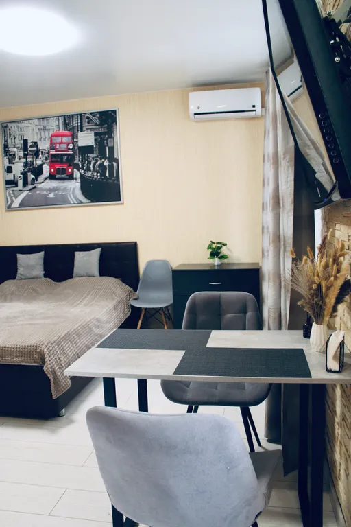 Студия однокомнатная в Октябрьском, 43 м², Самара — спальня, фото 5