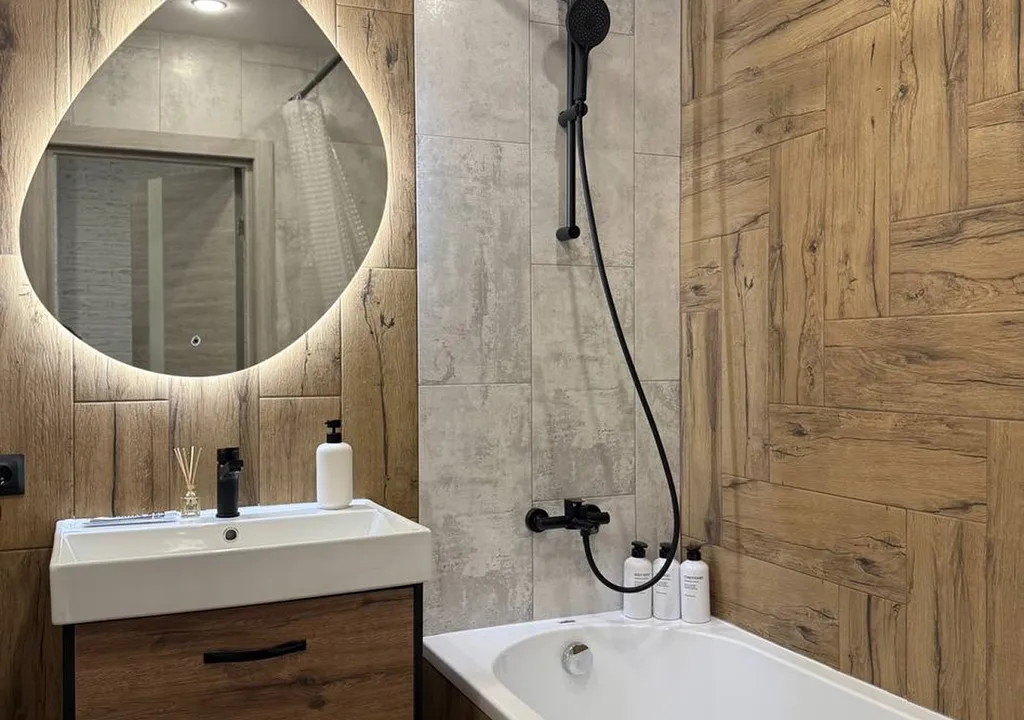 Квартира двухкомнатная на улице Новосёлове, 60 м², Рязань — ванная комната