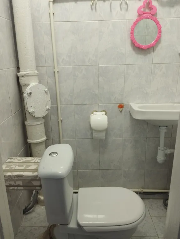Квартира двухкомнатная на улице Полетаева, 45 м², Рязань — ванная комната, фото 3