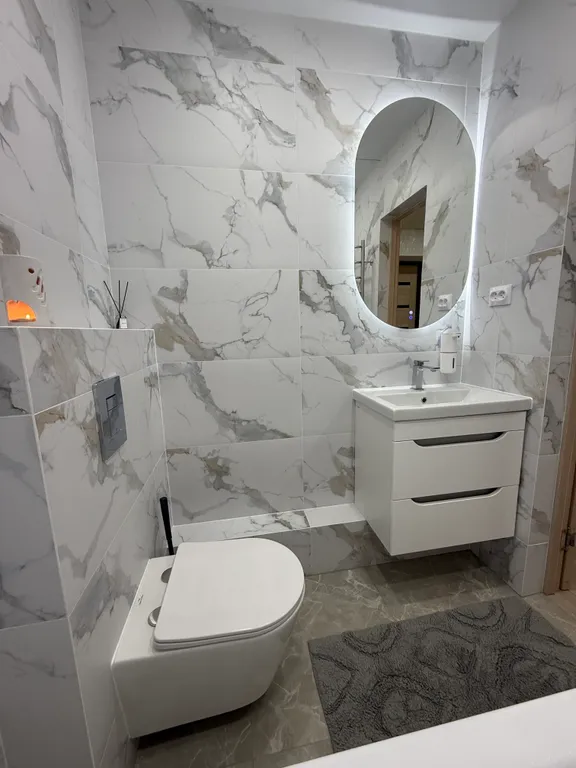 Квартира однокомнатная в переулке Крупском, 40 м², Каменск-Шахтинский — ванная комната, фото 3